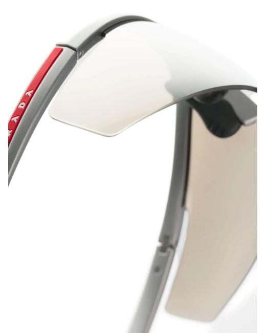 Prada Gray Linea Rossa Active Sunglasses for men