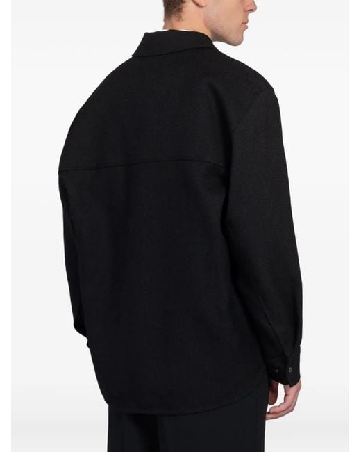 Séfr Black Wes Buttoned Overshirt for men