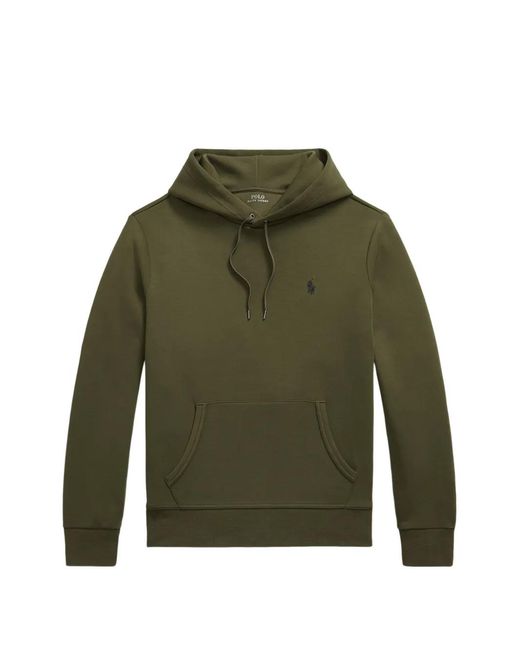 Polo Ralph Lauren Green Logo-Embroidered Drawstring Hoodie for men