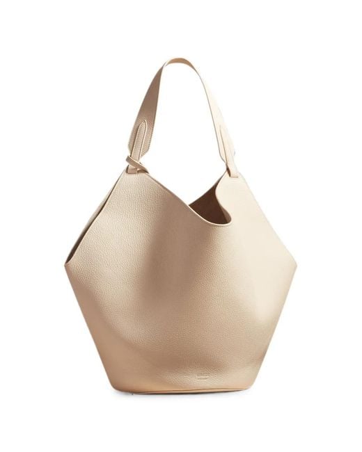 Khaite Natural Medium Lotus Tote