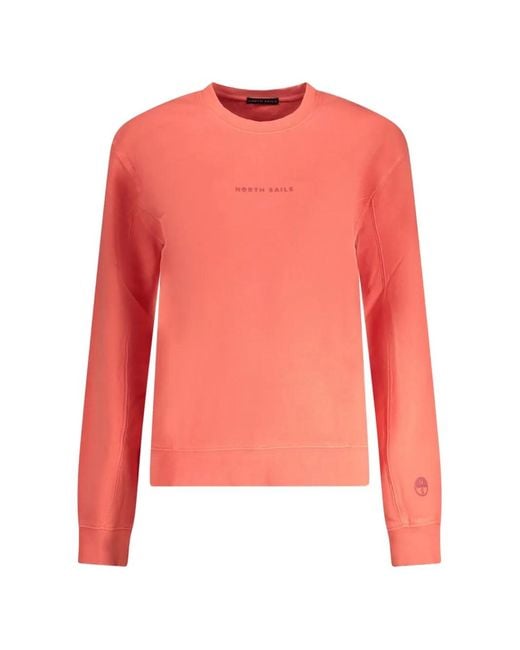 North Sails Pink Logo-Print Crew-Neck Sweatshirt