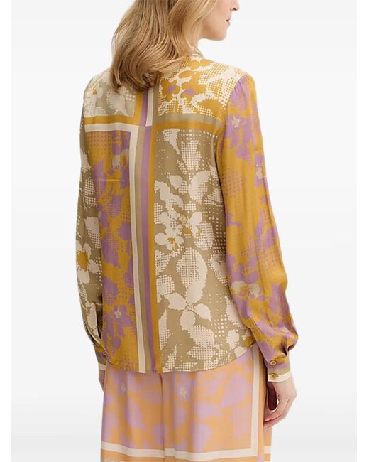 Silvian Heach Yellow Print Shirt