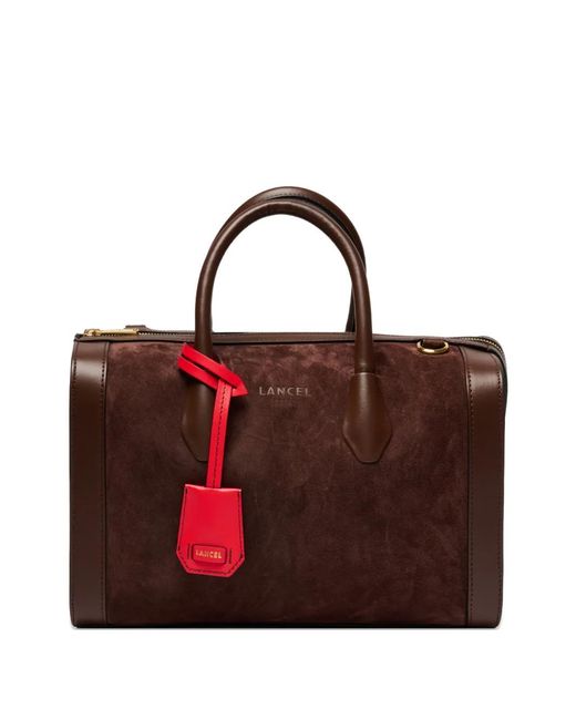 Lancel Red Bcbg Leather Tote Bag