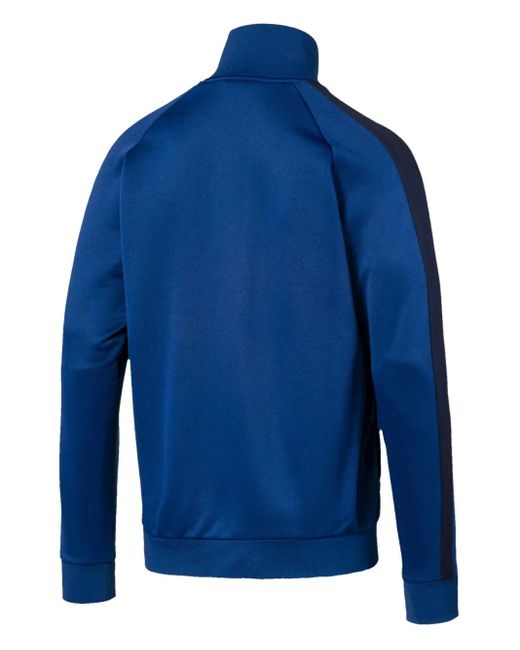 PUMA Blue Iconic T7 Track Jacket for men