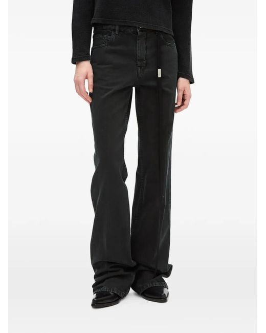 Ann Demeulemeester Vive Jeans Met Stonewashed-Effect in het Black