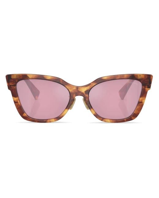 Miu Miu Pink Cat-Eye Frame Sunglasses