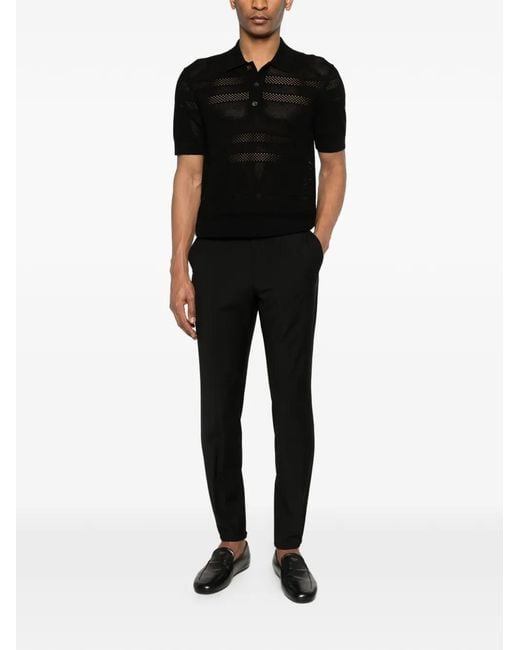 Zegna Black Pantalon À Lien De Resserrage for men