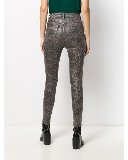 J Brand Snakeskin Jeggings Brand Maria High Rise Skinny Purple