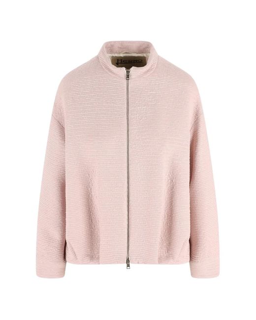 Herno Pink Sequin-Embellishment Jacket