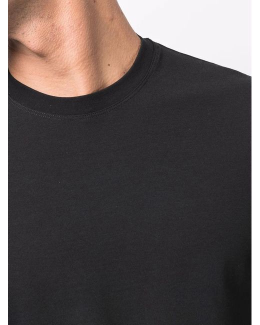 Zanone Black Long-Sleeved Cotton T-Shirt for men
