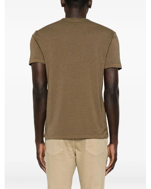 John Varvatos Green Round-Neck Short-Sleeve T-Shirt for men