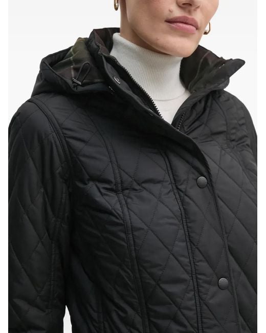Chaqueta Millfire Con Acolchado De Rombos Barbour de color Black