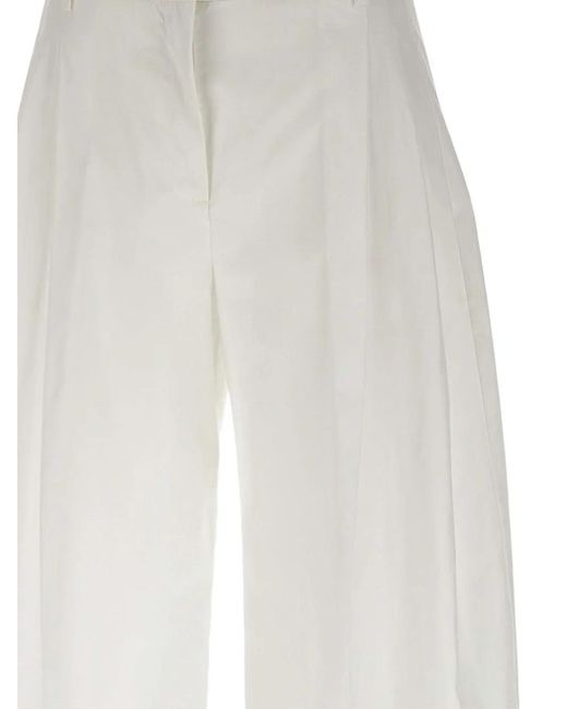 ANDAMANE White Tracy Maxi Pleated Trousers