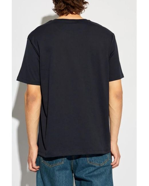 Bally T-Shirt Aus Bio-Baumwolle Mit Logo-Print in Blue für Herren