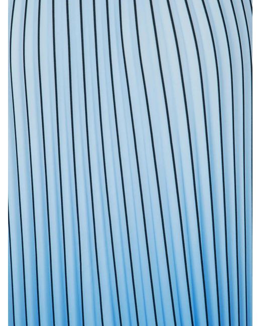 Essentiel Antwerp Blue Haries Pleated Midi Skirt