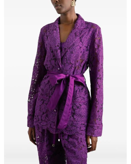 Blazer Vanity Dolce & Gabbana de color Purple