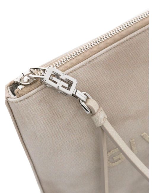 Clutch con stampa di Givenchy in Natural