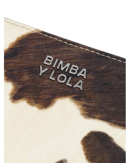 Bimba Y Lola Natural Medium Pony Nylon Wallet