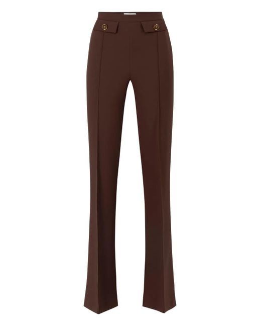 Elisabetta Franchi Brown Flared Trousers