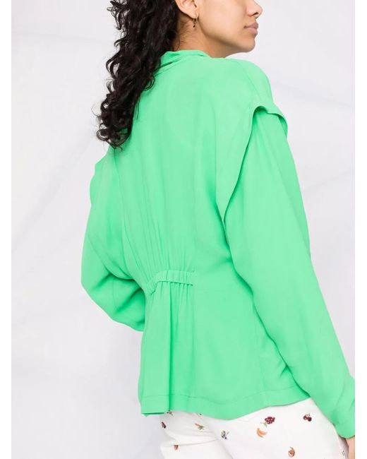 Forte_forte Green Drop-Shoulder Single-Breasted Blazer