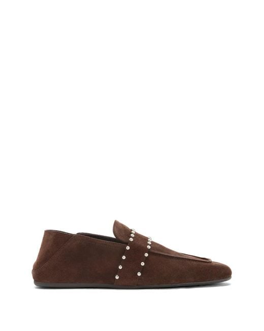 Giuseppe Zanotti Brown Rupert Studded-Embellishment Loafers for men
