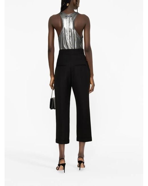 Tom Ford Gray Laminated Tank Top