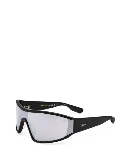 Rag & Bone Gray Shield-Frame Sunglasses