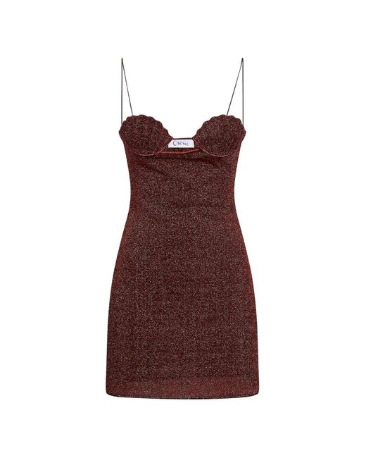 Oseree Purple Lumière Mini Dress