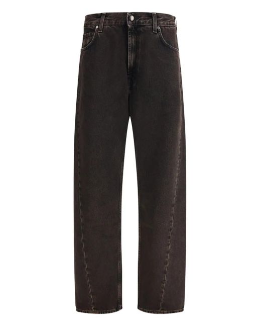 7 For All Mankind Black Twisted Modern Jeans for men