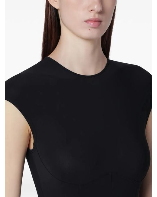 Agolde Nadia Body Met Kapmouwen in het Black