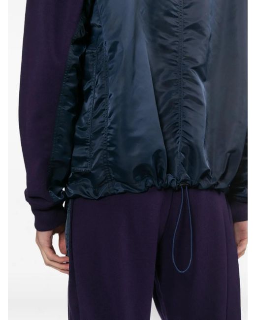 Toga Blue Pull À Col Zippé À Empiècements for men