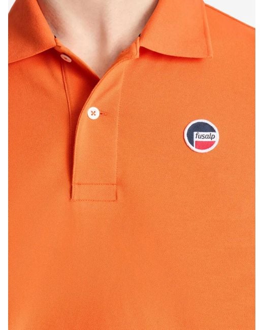 Fusalp Orange Elbin Piqué Polo Shirt for men