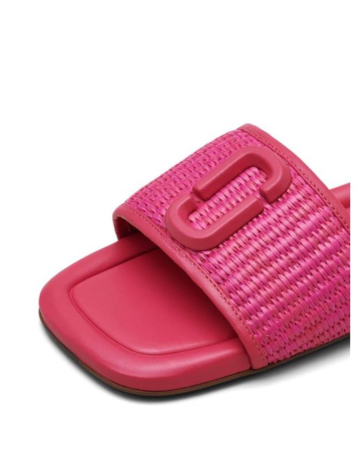 Marc Jacobs Pink The Woven J Marc Sandals
