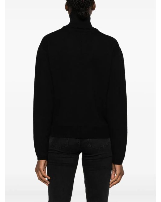 Pull À Patch Logo Courreges en coloris Black