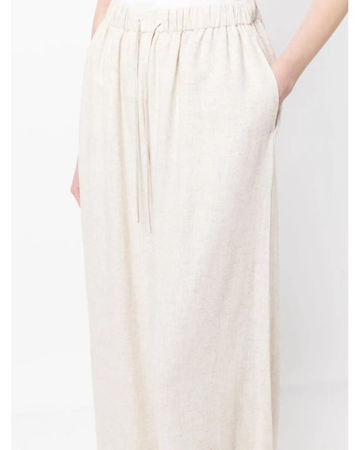 By Malene Birger Natural Pisca High-Waisted Palazzo Pants