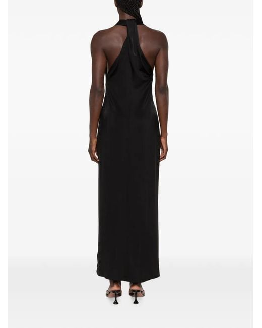 Another Tomorrow Black Slevveless Maxi Dress
