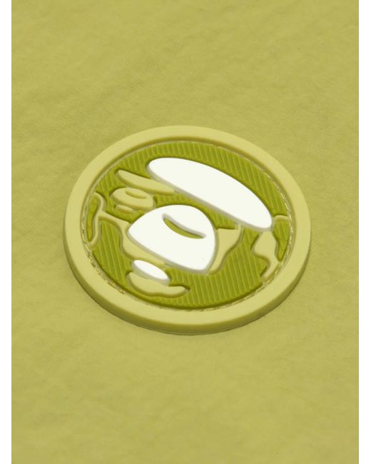 Aape By A Bathing Ape Yellow Logo-Embroidered Jacket for men