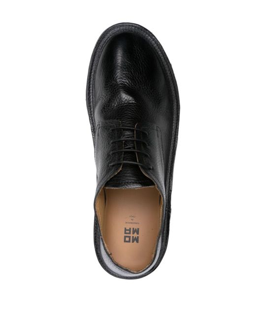 Moma Black Grained-leather Derby Shoes for men