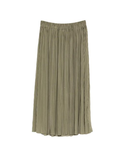 Samsøe & Samsøe Green Pleated Midi Skirt