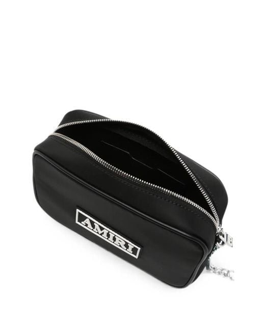 Amiri Black Sac Porté Épaule À Patch Logo for men