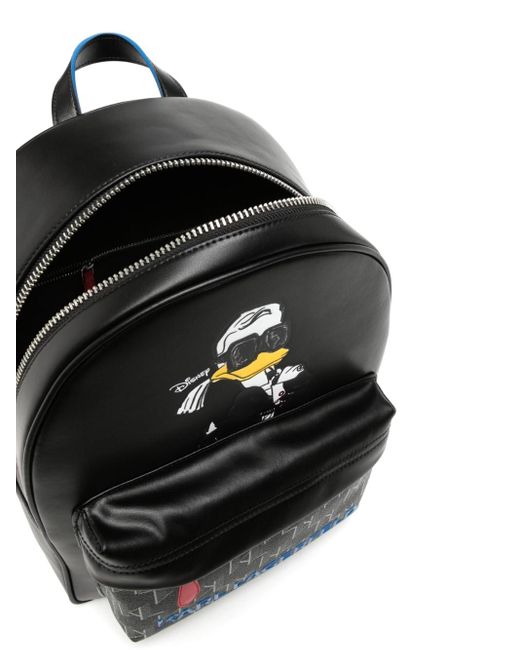 Karl Lagerfeld Kl Disney Leather Backpack in Black Lyst