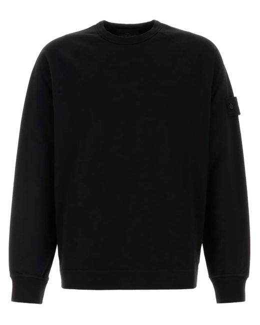 メンズ Stone Island クルーネック スウェットシャツ Black