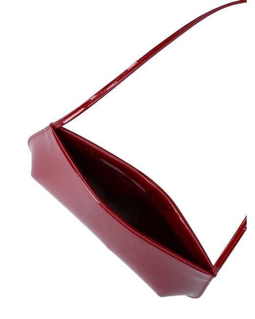 Faune Red Bra Leather Shoulder Bag