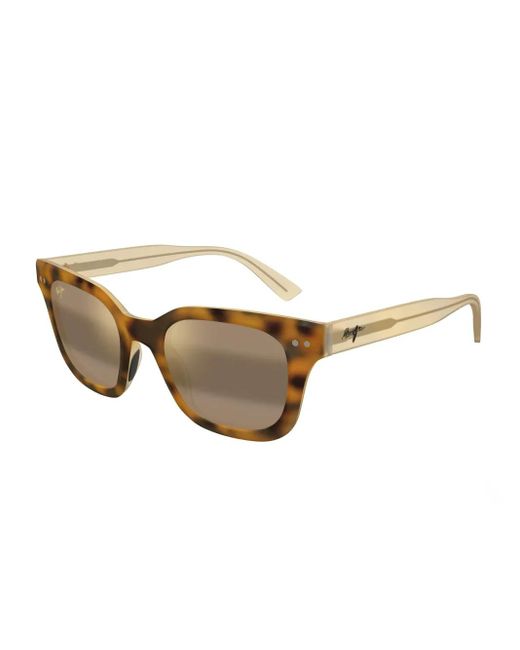 Maui Jim Brown Tortoiseshell Square Sunglasses