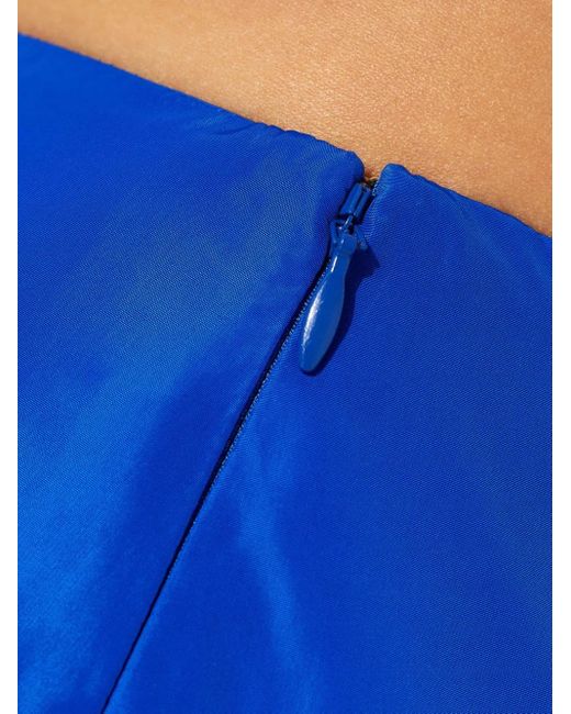 Cult Gaia Blue Jori Slit Flared Maxi Skirt