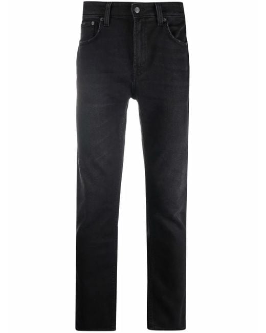 Department 5 Black Washed Skinny Jeans for men