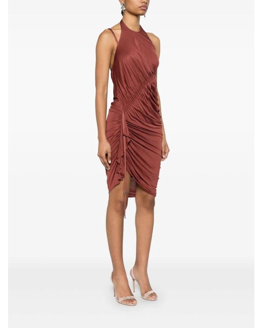 Blumarine Gathered-detail Mini Dress