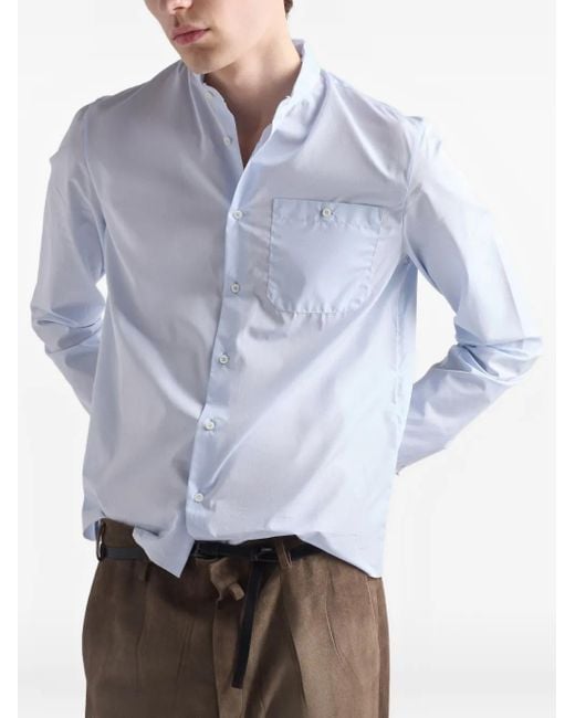Prada White Cotton Shirt for men
