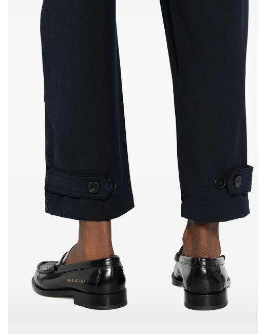 Weekend by Maxmara Blue Pantalon À Poches Cargo