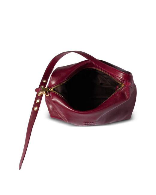 Miu Miu Purple Nappa Leather Bag
